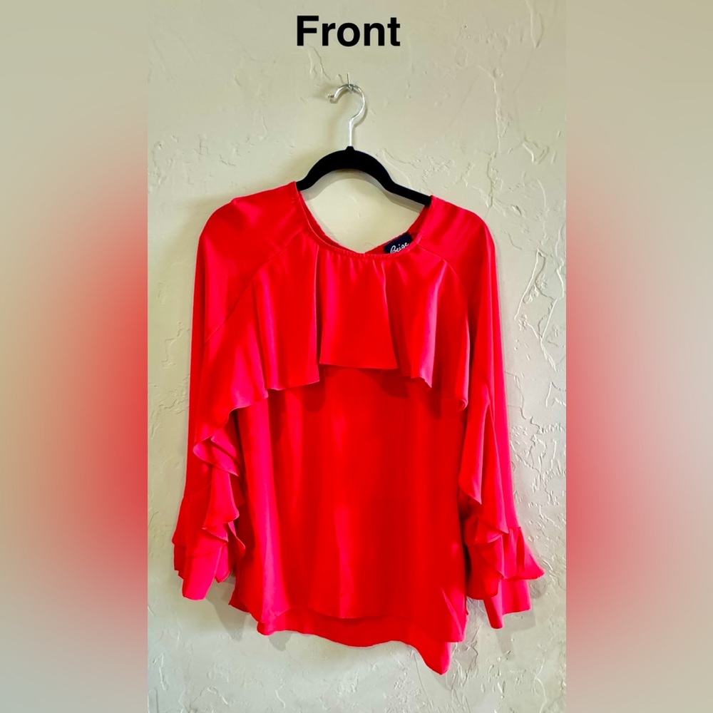 🔴 RED FLIRTY TOP 🔴